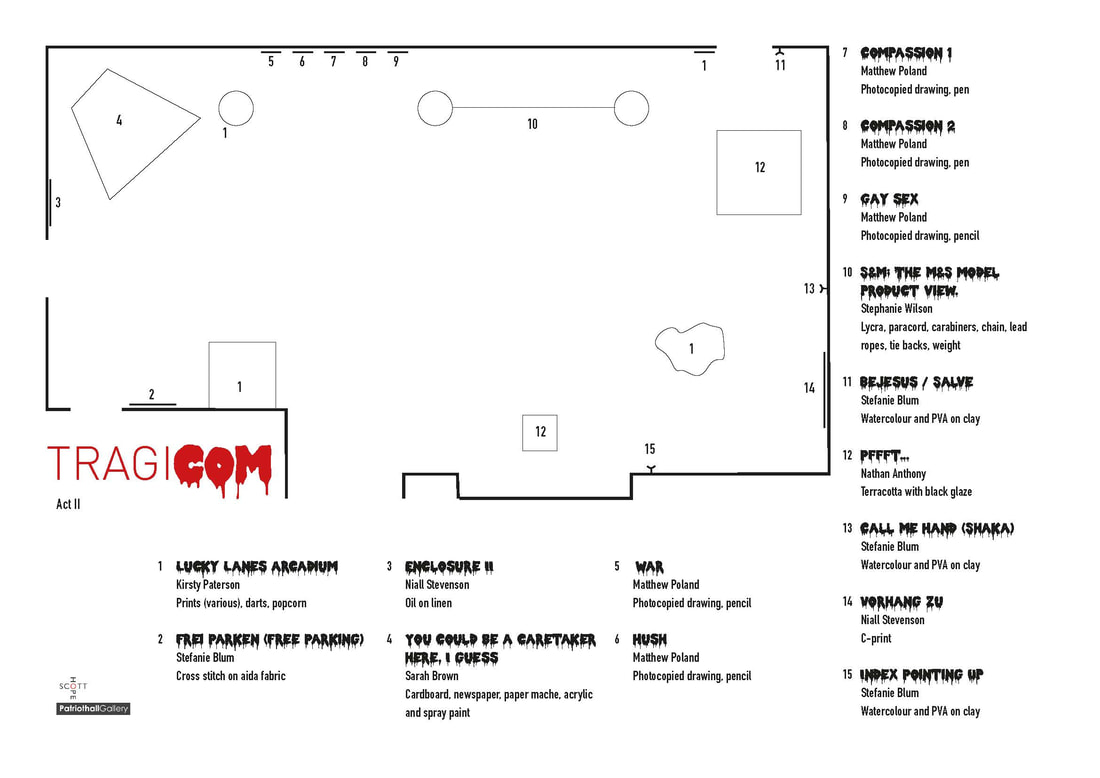 Floor plan of exhibition Act II